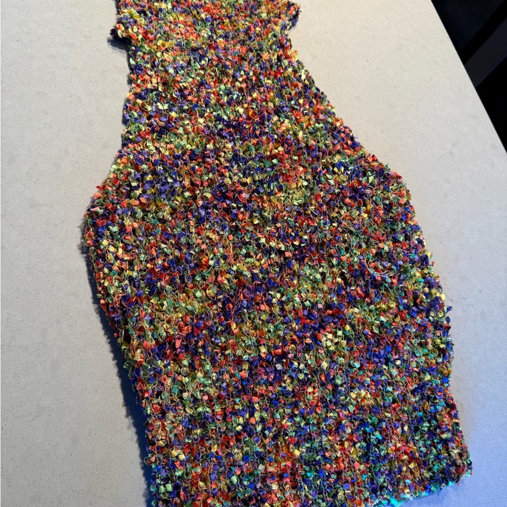 AKIRA Colorful Textured Knit Top